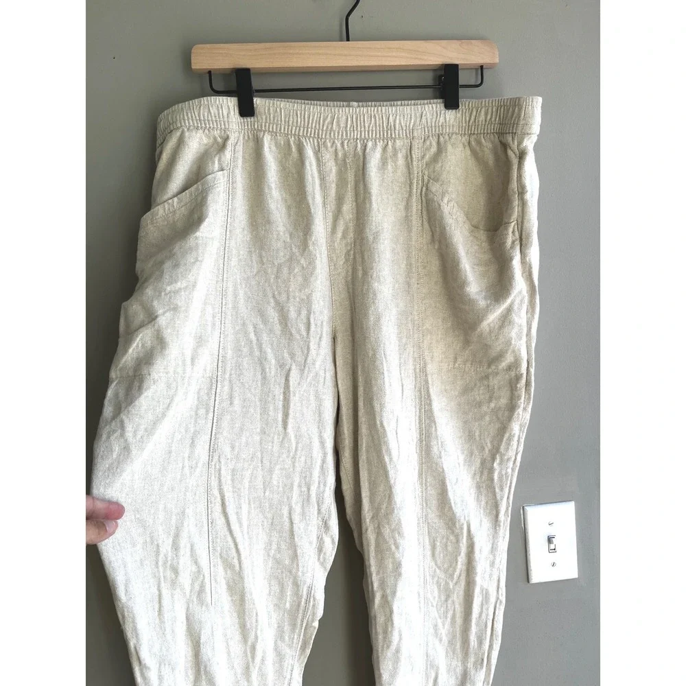 Linen Blend Pants Size Large Old Navy
Casual Vacation Minimalist Flowy - Picture 2 of 7